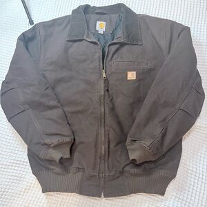 Vintage Carhartt Detroit Brown Jacket J01 USA Made Workwear